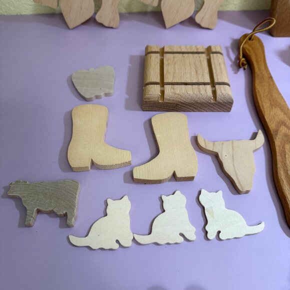 Assortment of Wooden Templates for Crafts Project Matt Cutter, Brass Screws, etc - Picture 4 of 9